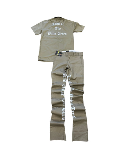 Palm Tree Dickie Suit (Khaki)